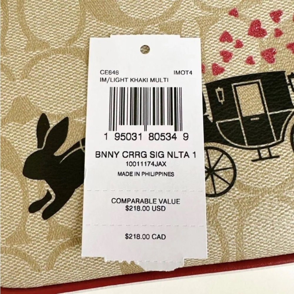 Coach 2023 Lunar New Year Nolita In Signature Canvas with dust bag NWT - Picture 3 of 7